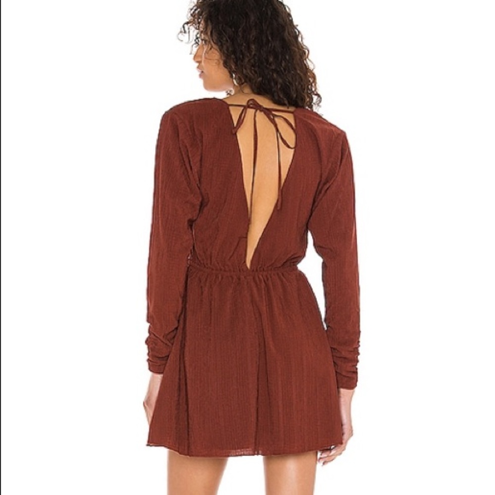 Tulorosa Open-back long sleeve dress